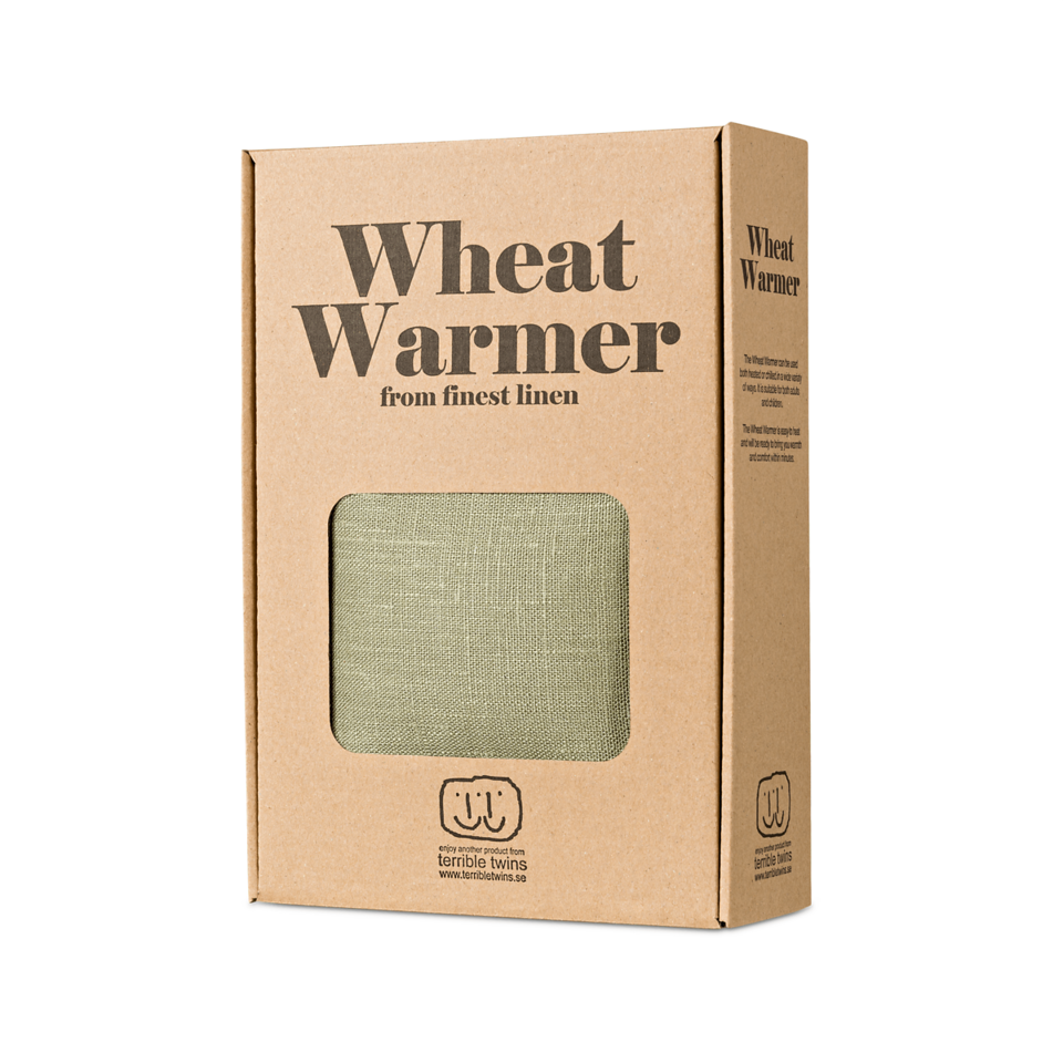 Zacht warmtekussen lichtgroen