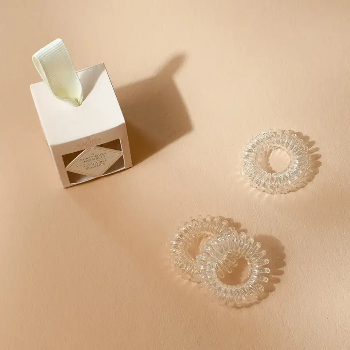 Onzichtbare spiraal elastiekjes - set van 4